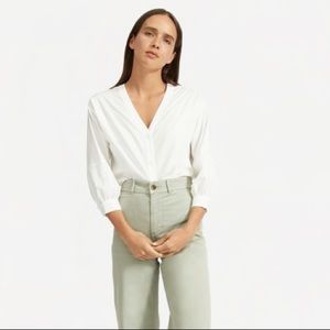 Everlane cotton silk blouse size 6